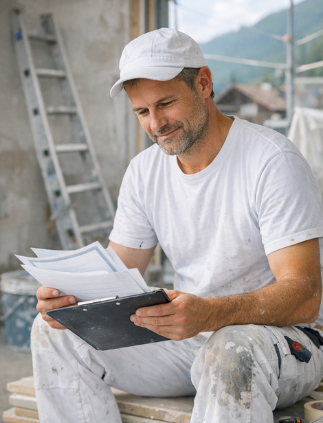 Jobs für Maler in der Schweiz: Bewerbung vorbereiten