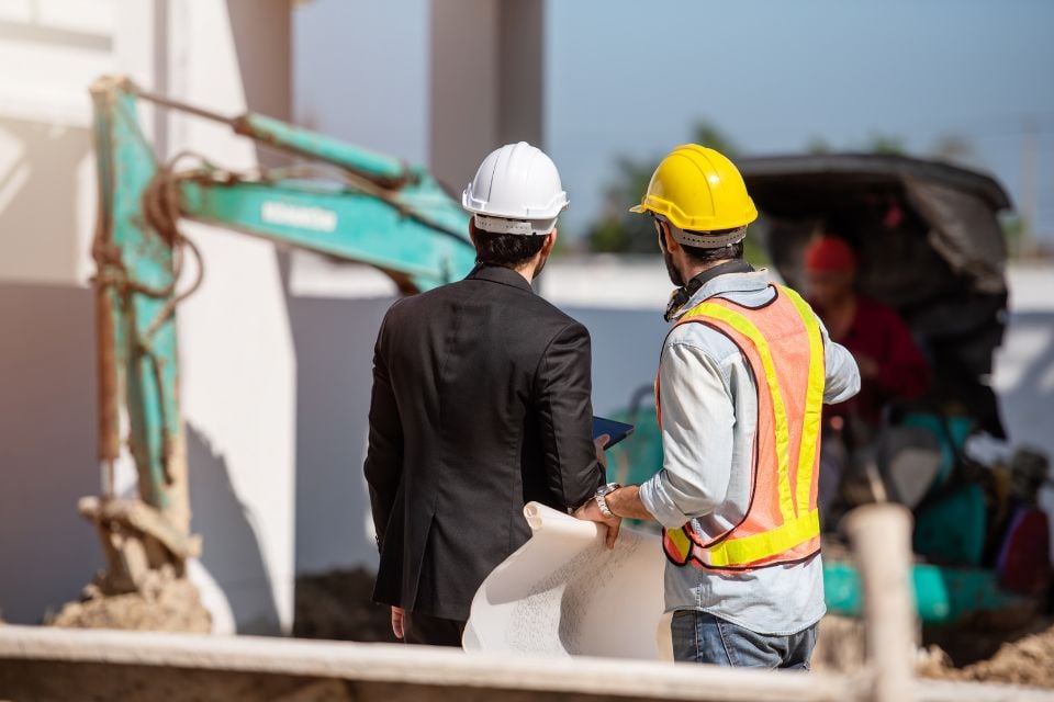 Arbeiten auf der Baustelle