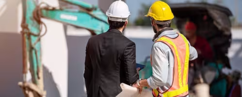 Arbeiten auf der Baustelle