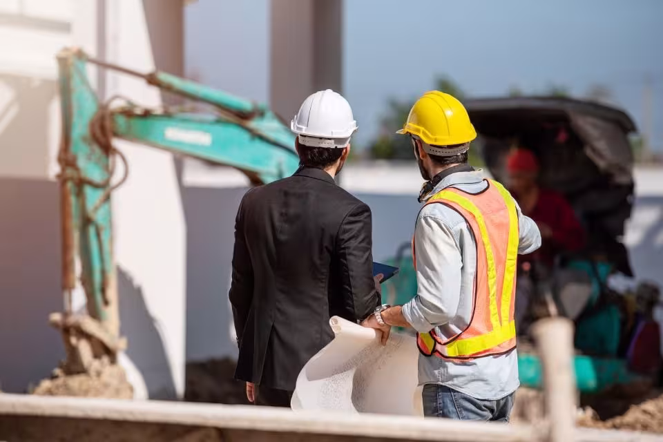Arbeiten auf der Baustelle